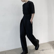 Load image into Gallery viewer, One-side Strap Decoration Short-sleeved T-shirt