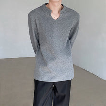 Load image into Gallery viewer, U-neck Waffle Casual Loose Bottoming Shirt