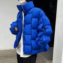 Load image into Gallery viewer, Solid Zip Stand Collar Thickened Jacket