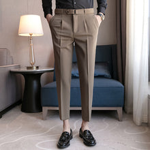 Load image into Gallery viewer, Slim Stretch Cropped Casual Pants