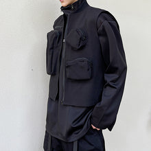 Load image into Gallery viewer, Zipper Three-dimensional Multi-patch Pocket Vest