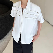 Load image into Gallery viewer, Multi-Zip Trim Short Sleeve Top