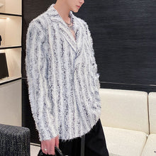 Load image into Gallery viewer, Fringed Double-breasted Thin Shirt