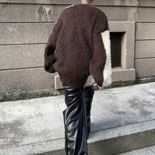 Load image into Gallery viewer, Contrast Patchwork Loose Sweater