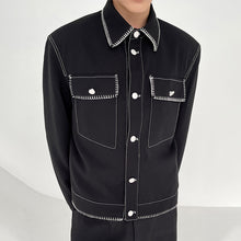 Load image into Gallery viewer, Topstitched Contrast Design Jackets