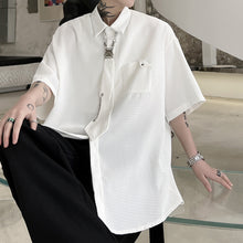 Load image into Gallery viewer, Tie Waffle Short Sleeve Shirt