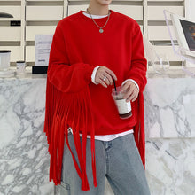 Load image into Gallery viewer, Fringed Long Sleeve Sweatshirt