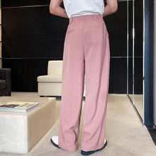 Load image into Gallery viewer, Solid Color Straight Drape Casual Pants