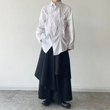 Load image into Gallery viewer, Pleated Trim Long Sleeve Shirt