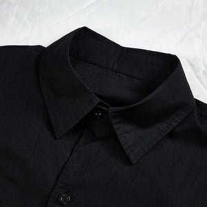 Button-back Long-sleeved Shirt
