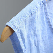 Load image into Gallery viewer, Summer Solid Color Linen Vest