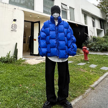 Load image into Gallery viewer, Solid Zip Stand Collar Thickened Jacket