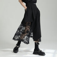 Load image into Gallery viewer, Irregular High-waist Paneled Mesh Skirt
