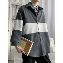 Load image into Gallery viewer, Color Contrast Paneled Knit Jacket