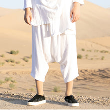 Load image into Gallery viewer, Linen Cotton Retro Blouse Pants