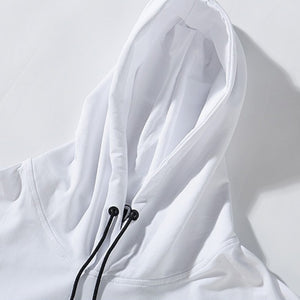 Printed Sports Loose Vest Hoodie