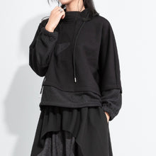 Load image into Gallery viewer, Fake Two-piece Stand-up Collar Casual Sweatshirt
