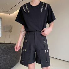 Load image into Gallery viewer, Multi-pocket Cropped Straight-leg Cargo Shorts
