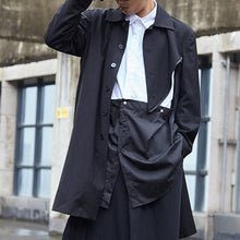 Load image into Gallery viewer, Mid-length Loose Blazer with Split Collar and Diagonal Zipper
