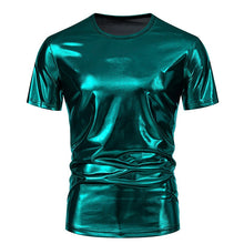 Load image into Gallery viewer, Shiny Liquid Metal Stage Performance T-shirt
