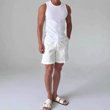 Load image into Gallery viewer, Heavyweight Ribbed Knit Tank Top Slim Fit Workout Gym Shirt
