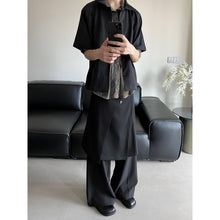 Load image into Gallery viewer, Asymmetric Deconstructed A-line Slit Multi-button Skirt
