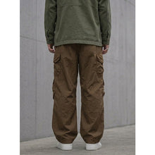 Load image into Gallery viewer, Japanese Loose Multi-pocket Straight-leg Cuffed Cargo Pants
