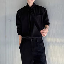 Load image into Gallery viewer, Detachable Tie Metal Accessories Loose Shirt
