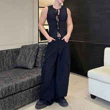 Load image into Gallery viewer, Tie-front Cardigan Slim-fit Vest
