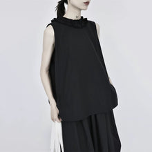 Load image into Gallery viewer, Loose-fitting Sleeveless Ruffled Shirt Vest
