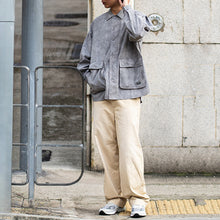 Load image into Gallery viewer, 50D Seersucker Special Dyed Round Hem Shirt Jacket
