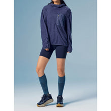 Load image into Gallery viewer, Fluffy Fleece Contrast Zipper Chest Pocket High Neck Hooded Pullover
