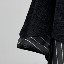 Load image into Gallery viewer, Striped Batwing Sleeve Turtleneck Shirt
