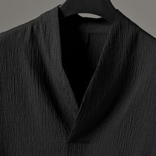 Load image into Gallery viewer, Vintage Ice Silk Loose Zen Clothes Half Sleeve T-shirt
