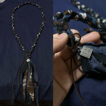 Load image into Gallery viewer, Vintage Cotton and Linen Braided Tie Necklace
