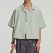 Load image into Gallery viewer, Boxy-fit Cotton Utility Short-sleeve Shirt
