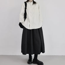 Load image into Gallery viewer, Women’s Irregular Button-down Long-sleeved Shirt
