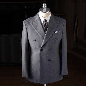 Italian Double-breasted Casual Business Suit