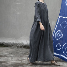 Load image into Gallery viewer, Retro Loose Pleated Robe Dress
