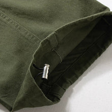Load image into Gallery viewer, Heavyweight Cotton Rivet Detail Drawstring Curved Wide-leg Trousers

