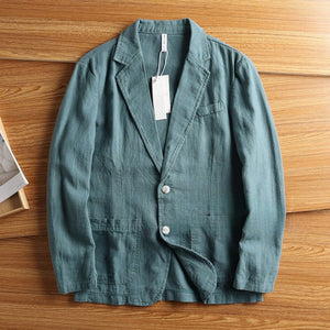 American Retro Casual Linen Blazer