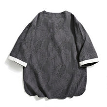 Load image into Gallery viewer, Round Neck Jacquard Short Sleeve Shirt

