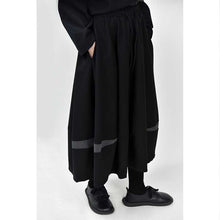 Load image into Gallery viewer, Color-blocked Wool Casual Tulip Skirt
