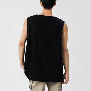 American Textured Loose Casual Vest