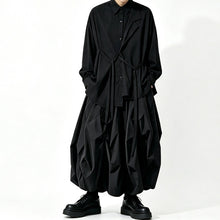 Load image into Gallery viewer, Japanese Minimalist Lyocell Draped Loose Long Sleeve Shirt
