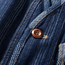 Load image into Gallery viewer, Denim Japanese Style Multi-pocket Patchwork Contrast Color Vest
