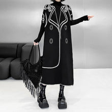 Load image into Gallery viewer, Reversible High-neck Loose-fitting Knitted Long Dress
