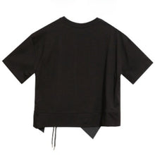 Load image into Gallery viewer, Women‘s Crew Neck Loose Irregular Hem T-shirt
