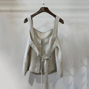 Retro Loose Casual Lace-Up Vest