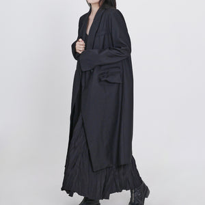 Autumn And Winter All-match Simple Neutral Mid-length Windbreaker